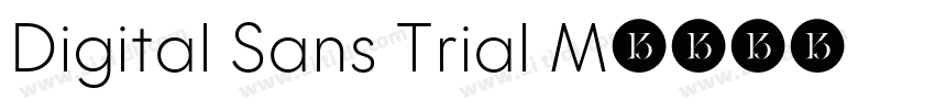 Digital Sans Trial M字体转换